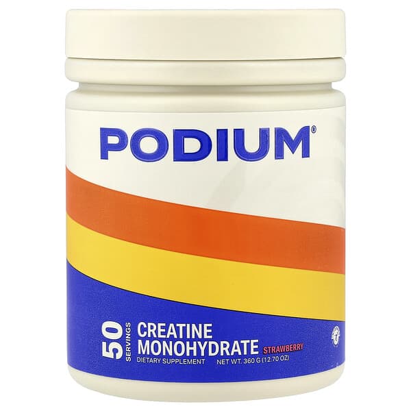 Podium Nutrition, Creatine Monohydrate, Strawberry, 12.7 oz (360 g)