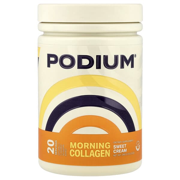 Podium Nutrition Morning Collagen, Sweet Cream, 10.23 oz (290 g)