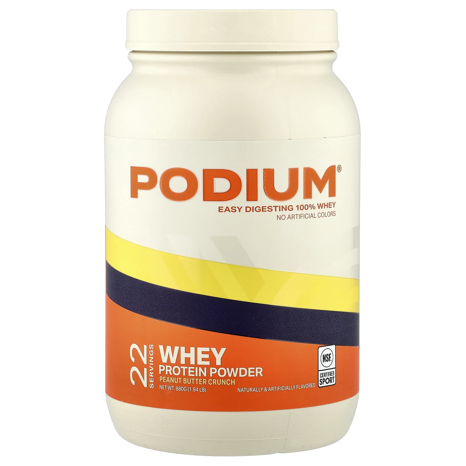 Podium Nutrition, сывороточный протеиновый порошок, со вкусом арахисовой пасты, 880 г (1,94 фунта)