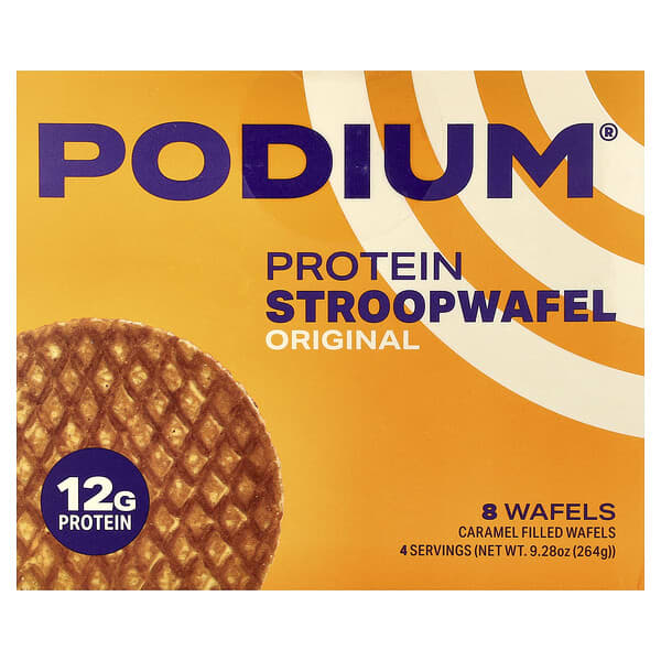 Podium Nutrition, Protein Stroopwafel, Original, 8 Wafels, 9.28 oz (264 g)