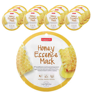 Purederm, Essence Beauty Mask, Honey, 12 płatków po 18 g