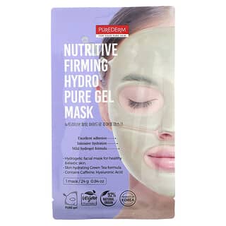Purederm, Masque de beauté raffermissant et nutritif en gel hydro-pur, 1 masque en tissu, 24 g