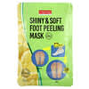 Mascarilla de belleza exfoliante para pies Shiny & Soft, Regular`` 1 par, 17 g