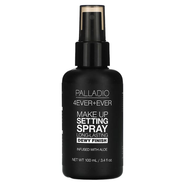 Palladio, 4Ever + Ever, Makeup Setting Spray, Long-Lasting, Dewy Finish, 3.4 fl oz (100 ml)