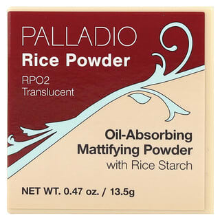 Palladio, Arroz en polvo, RPO2 translúcido, 13,5 g (0,47 oz)