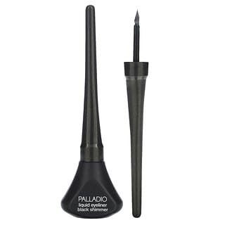 Palladio, Delineador de ojos líquido, Black Shimmer ELLS274, 3,8 ml (0,13 oz. Líq.)