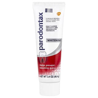 Parodontax, Dentifrice quotidien anti-carie et anti-gingivite au fluor, Blanchissant, 96,4 g