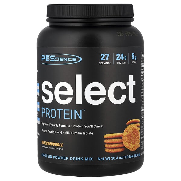 PEScience, Select Protein™ 드링크 믹스, 스니커두들, 864g(1.9lb)