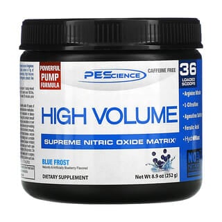 PEScience, High Volume，優質一氧化氮基質，藍霜，8.9 盎司（252 克）