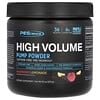High Volume, Pump Powder, Caffeine Free, Raspberry Lemonade, 9.5 oz (270 g)