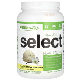 PEScience, Serie vegana, Select Plant Protein™, Sorprendente indulgencia con sabor a vainilla, 796,5 g (1,75 lb)