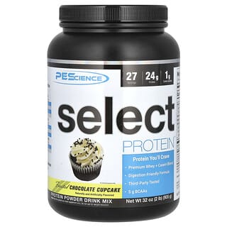 PEScience, Select Protein, Cupcake de chocolate escarchado, 31,9 oz (905 g)