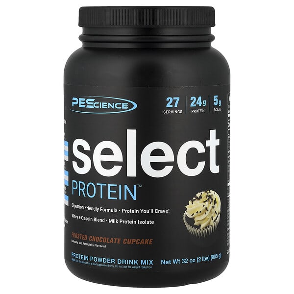 Select Protein™, Protein Powder Drink Mix, Frosted Chocolate Cupcake, 2 lbs (905 g)