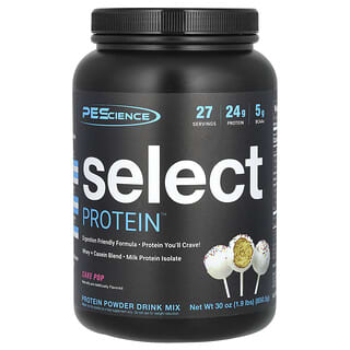 PEScience, Select Protein™ Powder Drink Mix, Cake Pop, 1.9 lbs (850.5 g)