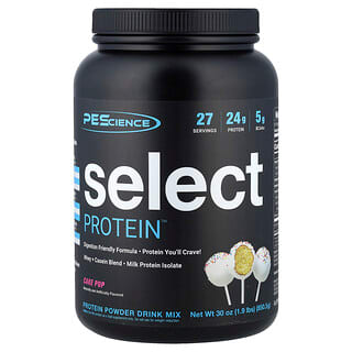 PEScience, Select Protein™ Powder Drink Mix, Cake Pop, 1.9 lbs (850.5 g)