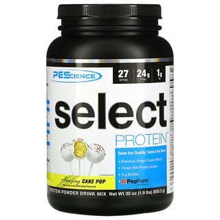 PEScience, Select Protein, 어메이징 케이크 팝, 850.5g(1.9lbs)