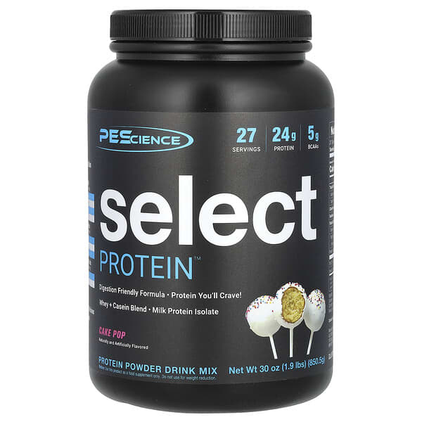 PEScience, Select Protein，蛋糕棒棒糖，1.9 磅（850.5 克）