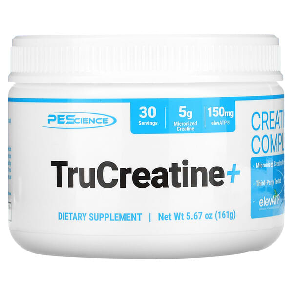 PEScience, TruCreatine（トゥルークレアチン）＋、クレアチン複合体、161g（5.67オンス）