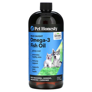 Pet Honesty, Wild Caught Omega-3 Fish Oil, For Dogs & Cats , 32 fl oz (946 ml)