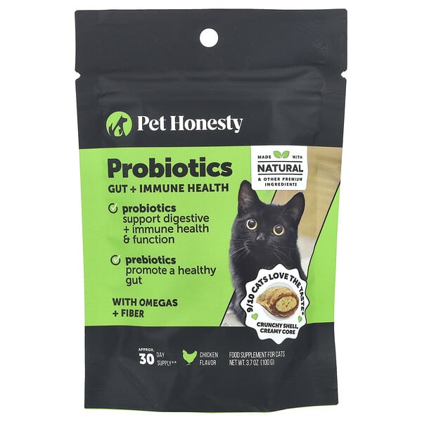 Pet Honesty, Probiotics, For Cats, Chicken, 3.7 oz (100 g)