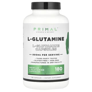 PrePrimal, L-Glutamine, 800 mg, 180 Capsules