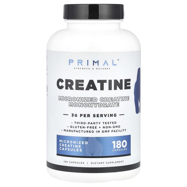 PrePrimal Creatine, 180 Capsules (0.75 g per Capsule)