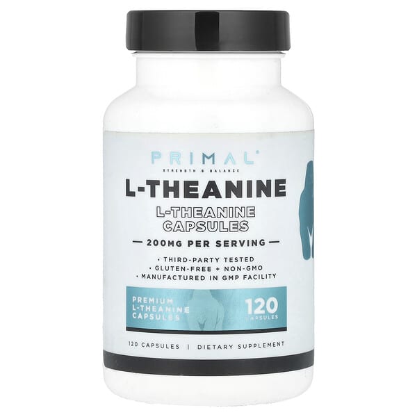 PrePrimal L-Theanine, 200 mg, 120 Capsules