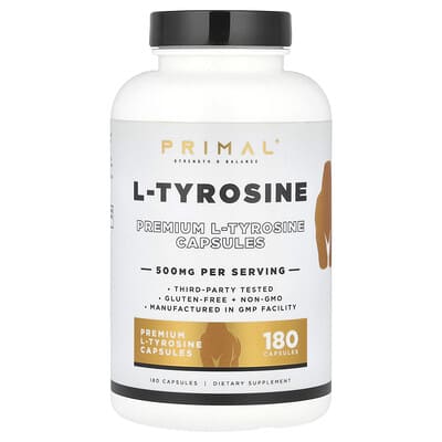 PrePrimal, L-Tyrosine, 500 mg, 180 Capsules