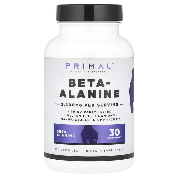 PrePrimal Beta-Alanine, 120 Capsules (850 mg per Capsule)