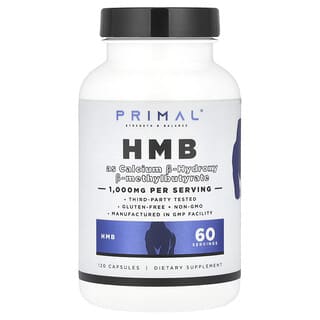 PrePrimal, HMB, 1.000 mg, 120 Capsules (500 mg Per Capsule)