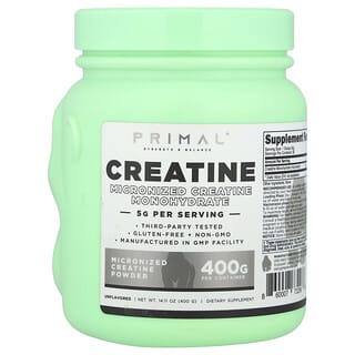 PrePrimal, Creatine Powder, Unflavored, Kreatinpulver, geschmacksneutral, 400 g (14,11 oz.)