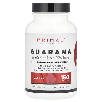 PrePrimal, Guarana, 150 Capsules (500 mg per capsule)