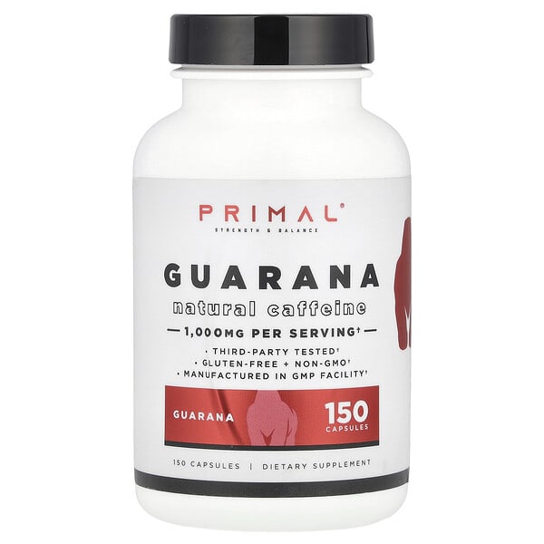 Guarana, 150 Capsules (500 mg per Capsule)