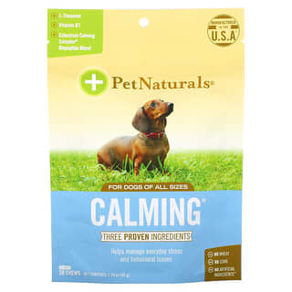 Pet Naturals, 진정효과, 강아지 전용, 츄어블 30개, 1.59 oz (45 g)