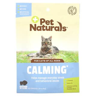Pet Naturals, успокаивающие таблетки для кошек, 30 жевательных таблеток, 45 г (1,59 унции)