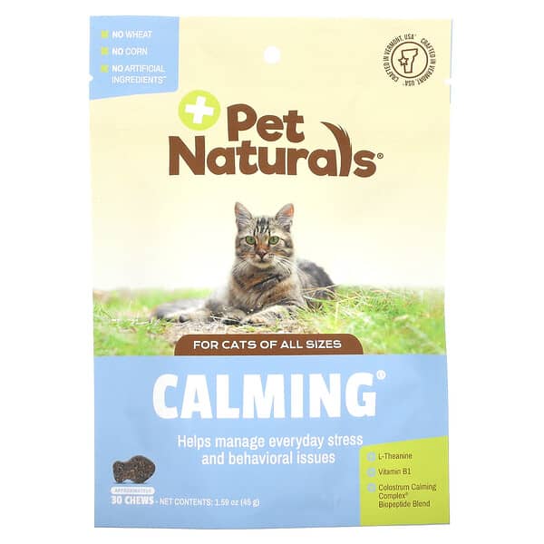 Pet Naturals‏, Calming, For Cats, 30 Chews, 1.59 oz (45 g)