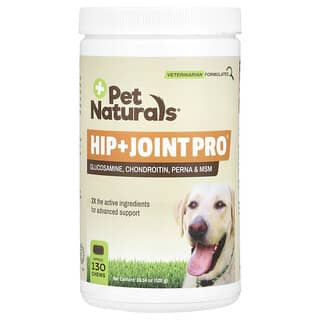 Pet Naturals, Hip + Joint Pro, добавка для собак, 130 жевательных таблеток, 520 г (18,34 унции)