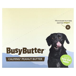 Pet Naturals, Busy Butter, Pour chiens, Beurre de cacahuète apaisant, 6 paquets, 42 g chacun