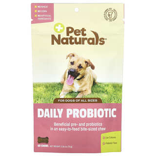 Pet Naturals, Probiotik Harian, Untuk Anjing Semua Ukuran, 60 Suplemen Bentuk Kunyah, 72 g (2,55 ons)