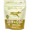 Skin + Coat (кожа + шерсть) для собак, со вкусом утки, 45 жевательных таблеток, 5,56 унции (157,5 г)