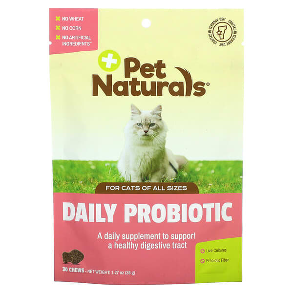 Pet Naturals‏, Daily Probiotic, For Cats, 30 Chews, 1.27 oz (36 g)