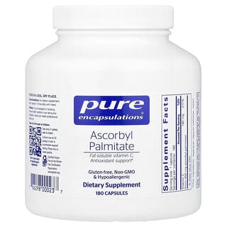 Pure Encapsulations, Ascorbyl Palmitate, 180 Capsules (190 mg per Capsule)
