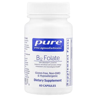 Pure Encapsulations, Фолат B12, 60 капсул