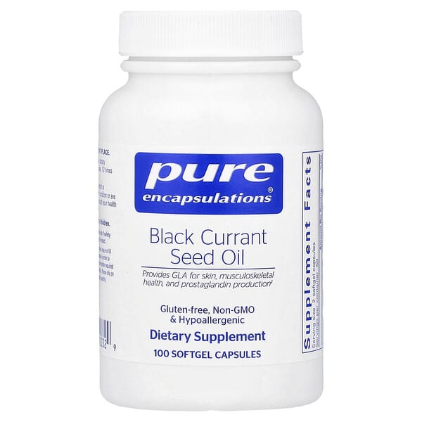 Pure Encapsulations, Black Currant Seed Oil, 100 Softgel Capsules — product photo 1