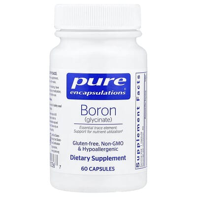 Pure Encapsulations, Boron (Glycinate), 60 Capsules (2 mg per Capsule)