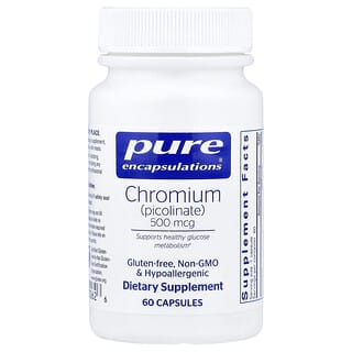 Pure Encapsulations, Chromium - Picolinate, 500 mcg, 60 Capsules