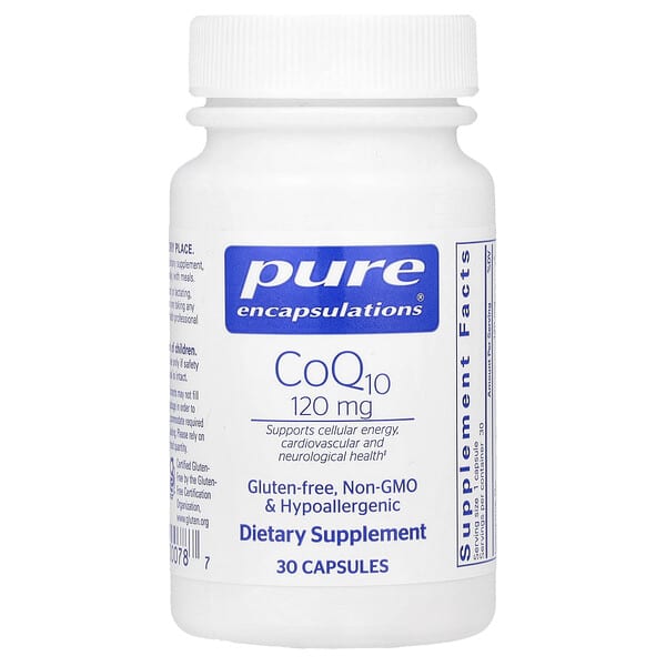 Pure Encapsulations CoQ10, 120 mg, 30 Capsules