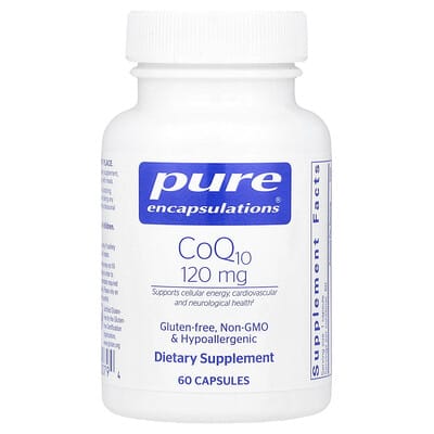 Pure Encapsulations, Coenzyme Q10, 120 mg, 60 Capsules