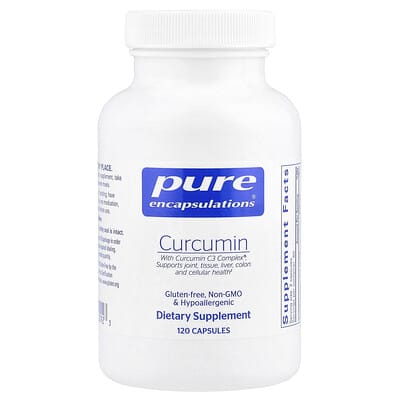 Pure Encapsulations, Curcumin, 500 mg, 120 Capsules (250 mg per capsule)
