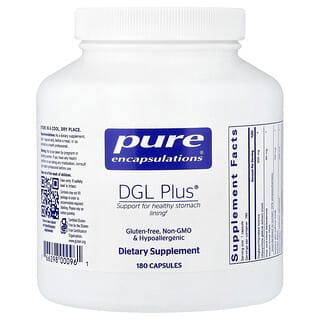 Pure Encapsulations, DGL Plus®, 180 Capsules